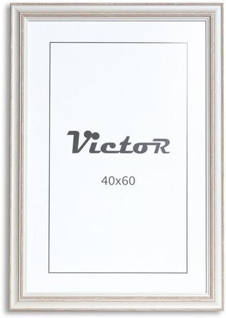 Рамка для картини VictoR 15x21 Заміський будинок Тернера - вінтаж з акриловим склом - молдинг 39x17мм - 15x20 вінтаж (бежевий, 40x60см)