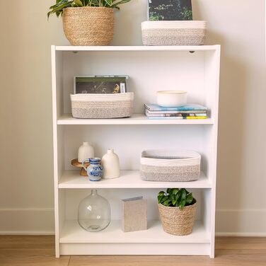 Органайзери для полиць NaturalCozy, прямокутні, 30 x 20,3 x 11,4 см, зелені (3 шт.)