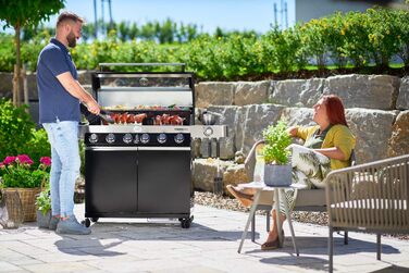 Набір для приготування бургерів RÖSLE 3 шт. з пресом, вагою та лопаткою, нержавіюча сталь 18/10, чавун з емалевим покриттям