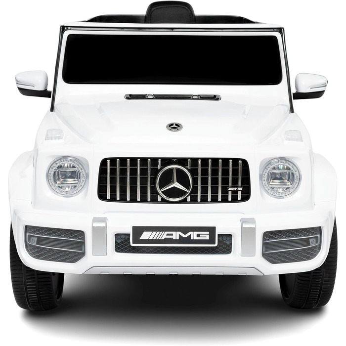 Дитячий електромобіль Mercedes G63 AMG ліцензійний, 12V, з пультом, MP3, білі двері