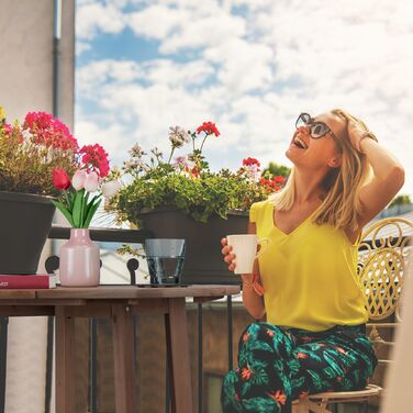 Розкладний столик напівкруглої форми Relaxdays з дерева