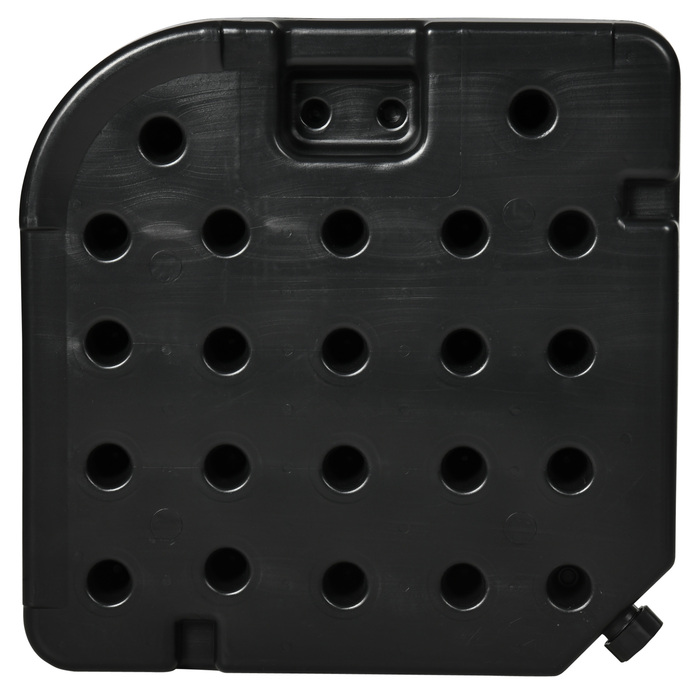 Підставка для парасольки, 4-секційна, з можливістю засипання баласту, 100 x 100 x 8 см, Чорний