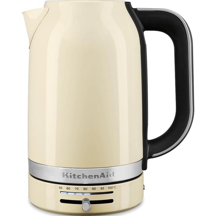 Електричний чайник KitchenAid з регулюванням температури 50-100°C, 1.7L, кремовий колір