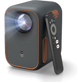 WEMAX Mini проєктор: 4K, 1080p, Smart, Dolby Audio, WiFi, Bluetooth. Підтримка Netflix та Google TV для дому та на вулицю