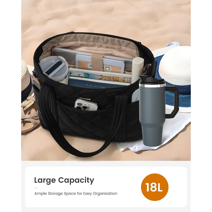 LOVEVOOK Сумка-шоппер для жінок, містка сумка-тоут, 15.6