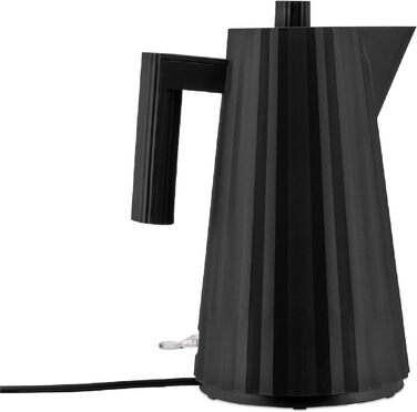 Електричний чайник Alessi Plissé MDL06 B/UK, 1.7 л, чорний, з англійським штекером, 2400W