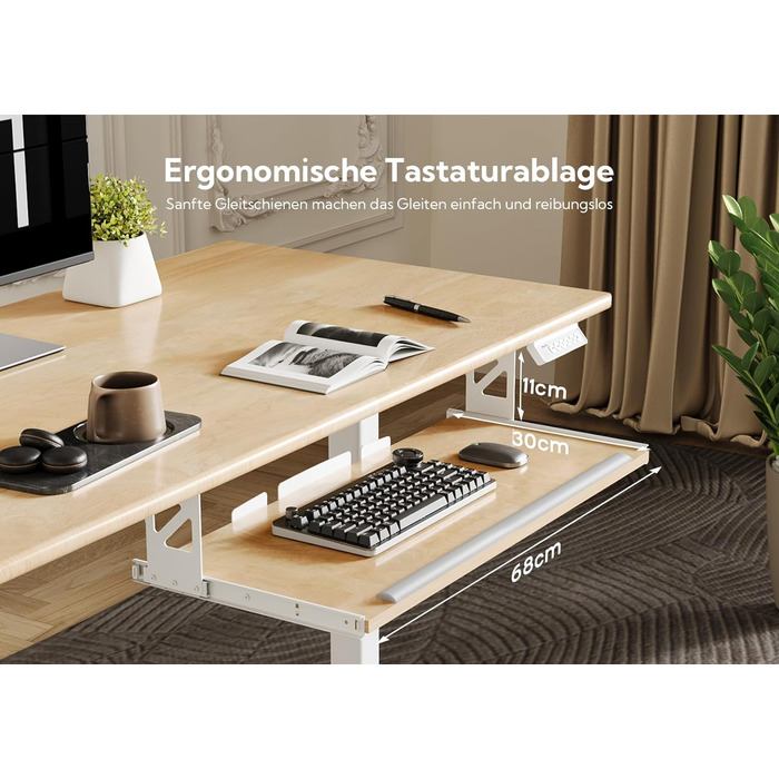 Письмовий стіл INNOVAR 120x60 см бежевий