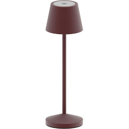 Lumisky EMILY - Бездрожний настільний світильник LED, тепле світло, регулювання яскравості, 25 см, коричневий