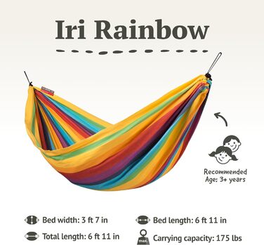 Дитячий гамак La Siesta Iri веселка Kids Rainbow