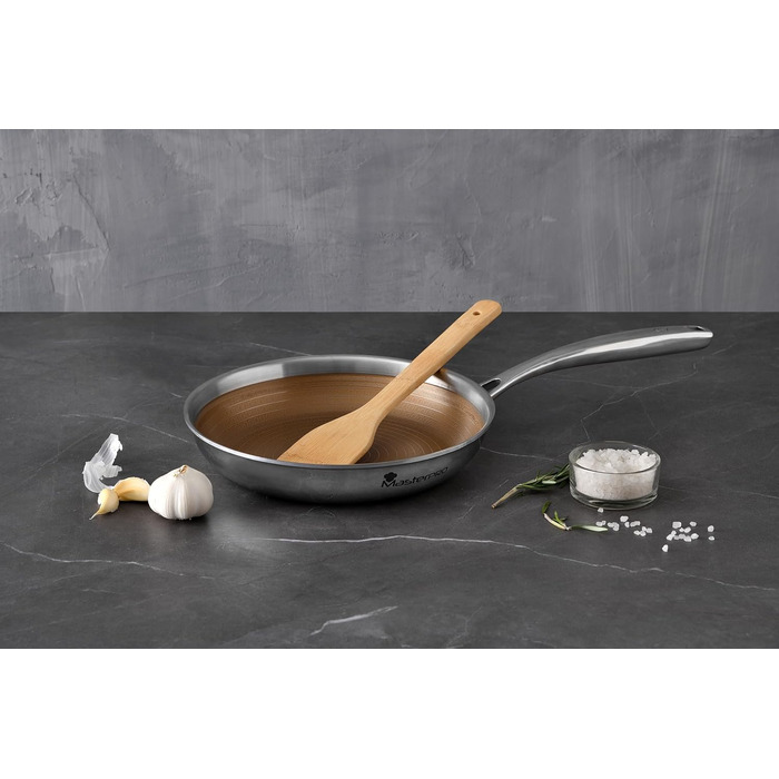 Набір сковорідок MasterPRO GIRO (20+28 см) з антипригарним покриттям ILAG, 3-шаровий, індукційний, для духовки, без PFAS/PFOA/PTFE, з нержавіючою сталею