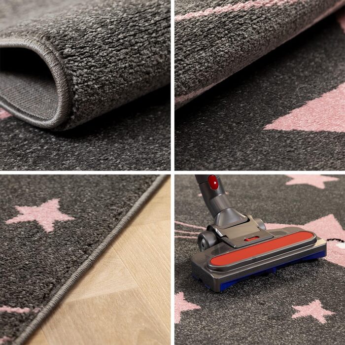 Килимок дитячий Carpettex Flamingo Design Pink - Короткий ворс, легко чиститься, миється, 140х200 см