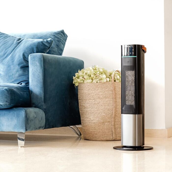 Керамічний обігрівач Cecotec ReadyWarm 10050 Top Ceramic Pro, 2200 Вт, з осциляцією, 3 режими, світло, керування сенсором та пульт, система безпеки