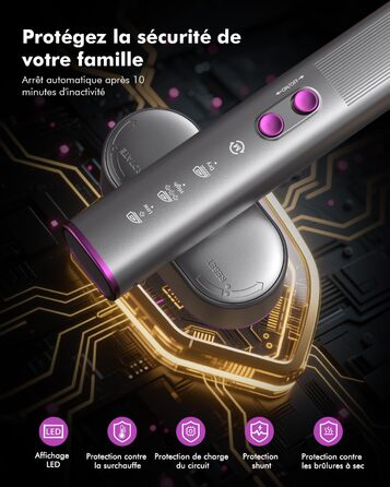 Портативний паровий випрямляч для одягу Stunden - 2 в 1 (праска + випрямляч), 1000 Вт, 110-240V, для подорожей та дому