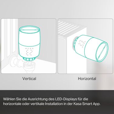 TP-Link Kasa Smart Термостат для радіатора WiFi Starter Kit (Хаб + 1 Термостат), Керування опаленням через додаток Kasa, Геофенсинг, Розпізнавання відкритих вікон, Matter, Сумісність з Alexa