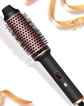 Щітка для фена Air Styler 5in1 1000 Вт, бігуді 30 мм, 3 рівні, в т.ч. рукавичка (чорний, жовтий)