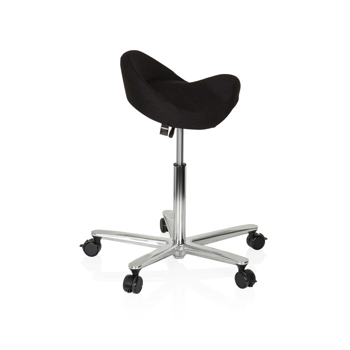 Офісний стілець/табурет MOVE-TEC 3D PRO I з сидінням у вигляді сідла, чорного кольору, hjh OFFICE