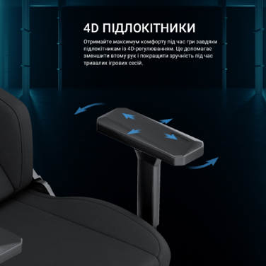 Крісло ігрове Anda Seat Phantom 3 XL Fabric Dark Gray Size XL