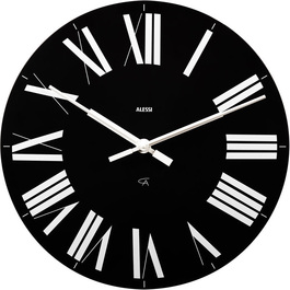 Чорний настінний годинник Ø 36 см Firenze Alessi