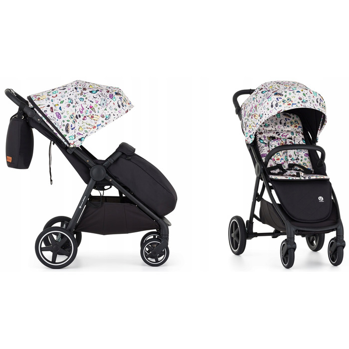 Дитячий прогулянковий візок Petite&Mars Royal 3 BLACK Limited Tattoo