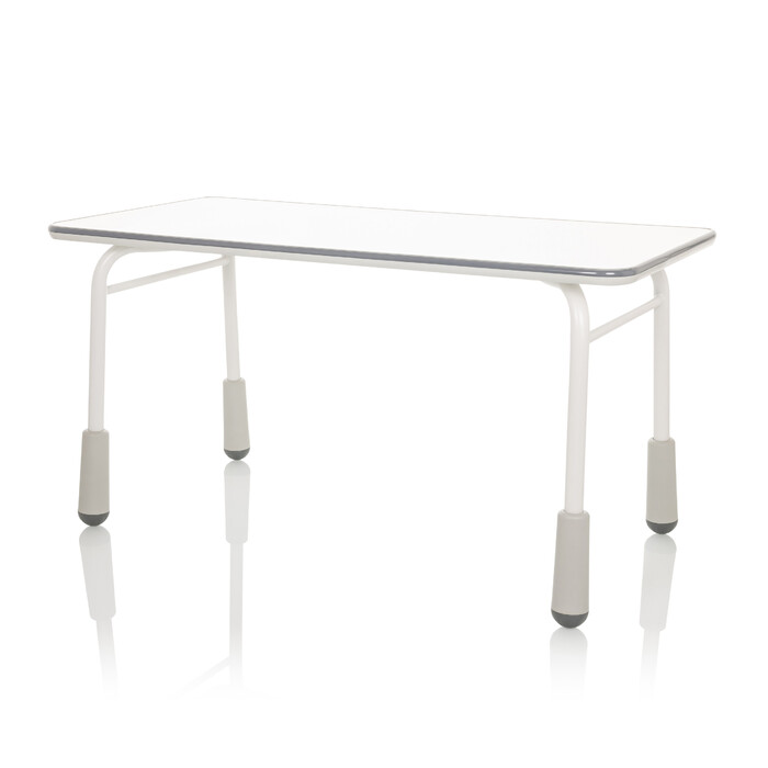 Дитячий стіл KID GRO T 120x60 см, регульована висота, світло-сірий колір, hjh OFFICE