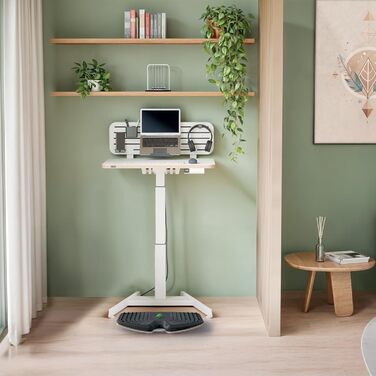 Підніжка для столу Leitz Ergo Cosy, регульована, сіра, 53710089 - для офісу та дому, знімає біль у спині та плечах