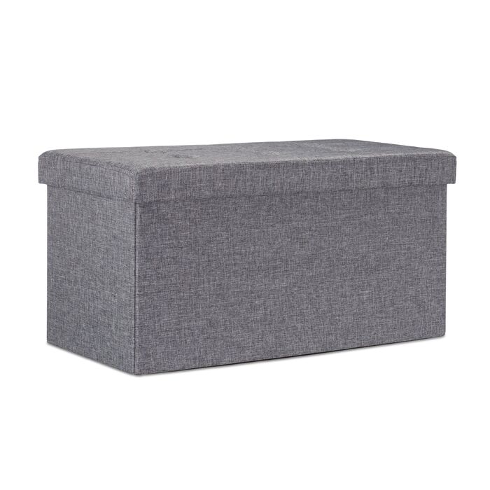 Relaxdays Складана лавка з льону