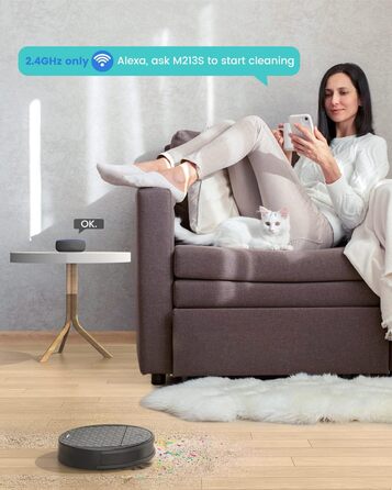 Робот-пилосос LEFANT M330 з функцією миття, 5000Pa, лазерна навігація, PSD-технологія, керування через додаток, 160 хв, для тварин, килимів, твердих підлог, сірий (M1 Чорний)