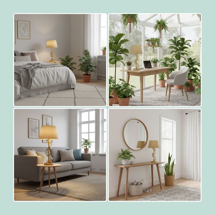 Лампа настільна Relaxdays 'Лаврове гілля'