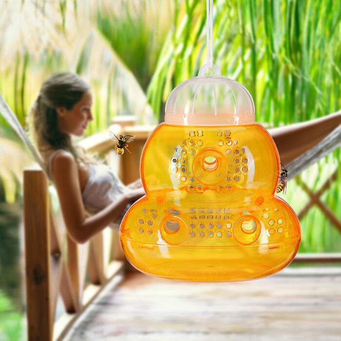Relaxdays Осина Пастка в помаранчевому наборі з 4 штук