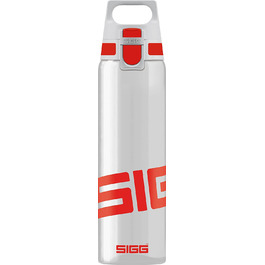 Пляшка для пиття SIGG Total Clear ONE (0,75 л), що не містить шкідливих речовин і герметична, легка і небитка пляшка для пиття з трітана (червоного кольору)