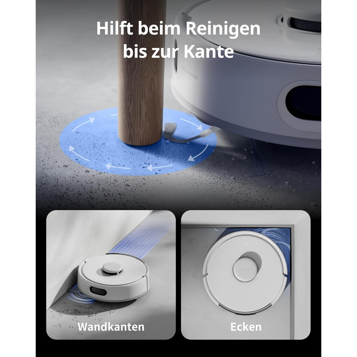 SwitchBot K10+ Pro Робот-пилосос з док-станцією для самостійного очищення, LiDAR-навігація, тиха робота 45dB, сумісний з Alexa