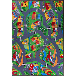 Дитячий килимок, вуличний килимок, ігровий килимок, сіро-зелений (120 см x 180 см)