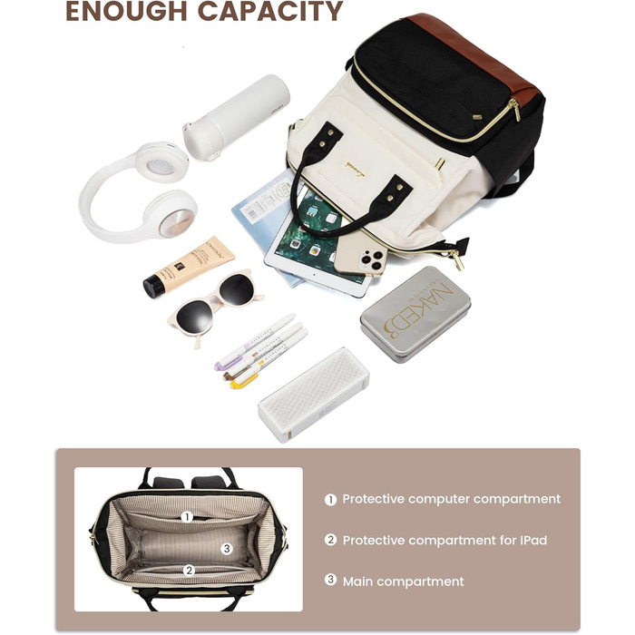 LOVEVOOK Рюкзак для жінок, великий, з відділенням для ноутбука 17.3 дюйма, шкільний, для підліток, дівчаток, для навчання, подорожей, бізнесу, водонепроникний, сірий, рожевий