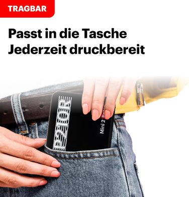 KODAK P210 Mini 2 Retro: Портативний кольоровий фотопринтер, Bluetooth, 54x86 мм, Ламінування, Комплект картриджів та аксесуарів