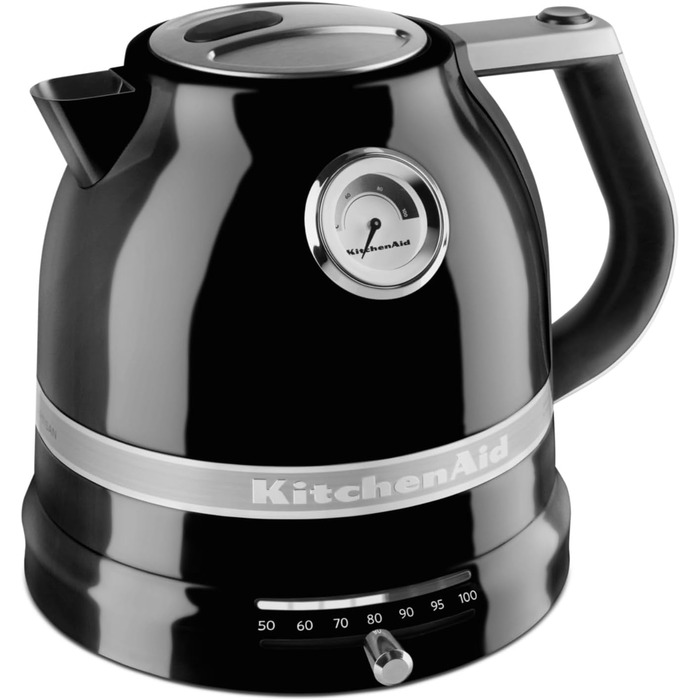 Електричний чайник KitchenAid 1.5L з регулюванням температури, фільтром від накипу та індикатором (Onyx Black)