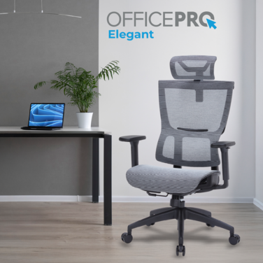 Крісло офісне OfficePro Elegant OC660-B-DG-DG
