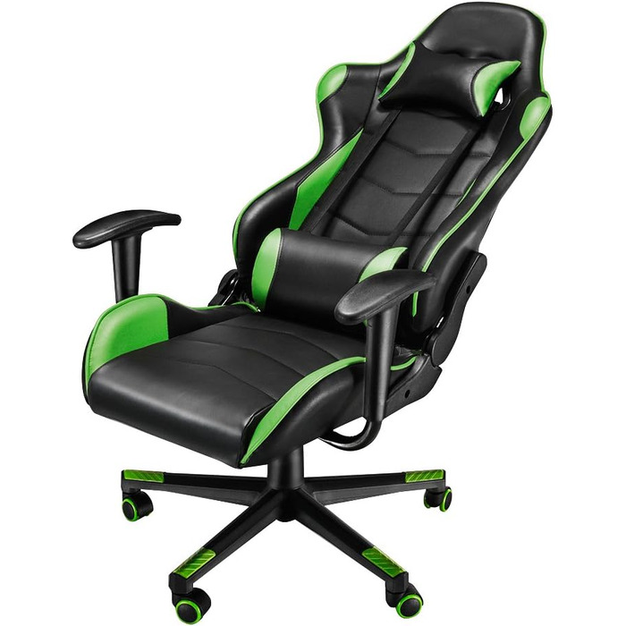 Ігрове крісло Офісне крісло Ергономічне крісло для ПК Комп'ютерне крісло Стілець Стілець (чорний) (зелений)