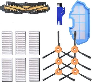 Набір аксесуарів MAXDIRECT Бічна щітка, Центральна щітка, фільтр HEPA, вакуумний губчастий фільтр для Ecovacs Deebot N79 N79S
