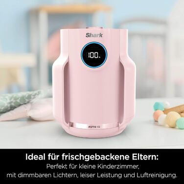 Повітряний фільтр Shark NeverChange HP150EU: для кімнат до 60 м², HEPA-фільтр на 5 років, уловлює 99,97% алергенів, авто-режим, тиха робота, LED-дисплей, білий