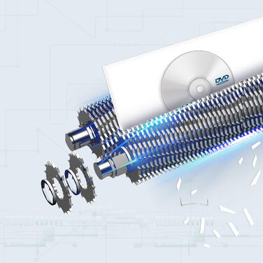 Шредер для паперу Peach Partikelschnitt PS500-40A: 10 листів, 21 літр, P-4, DSGVO Konform