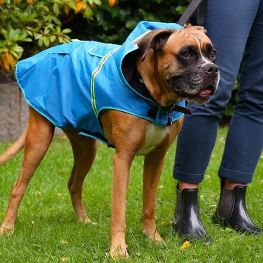 Дощовик для собак Bella & Balu водонепроникний, з капюшоном і світловідбивачами, M, помаранчевий, в т.ч. підгузки для собак XL, помаранчевий