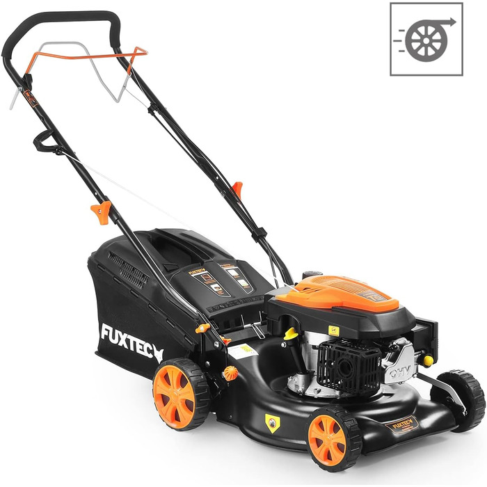Бензиновий газонокосарка FUXTEC FX-RM4346 3в1 з приводом на задні колеса, ширина косіння 42 см, 146 см³, 40 л, збір трави
