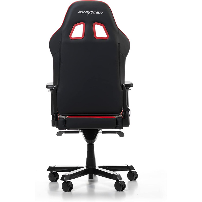 Геймерське крісло DXRacer King K99, шкірозамінник, чорно-червоне, до 200 см