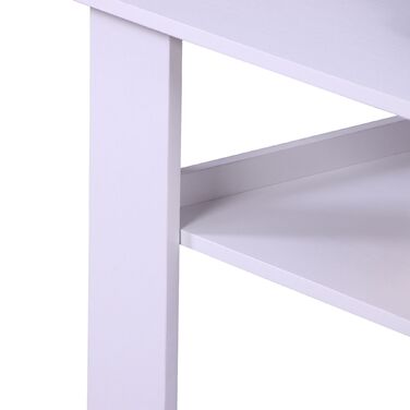 Зручний журнальний столик Relaxdays з нижньою полицею