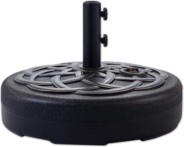 Підставка для парасольки Helios&Hestia Robuster, пластикова, заповнюється водою/піском, для вулиці, 31,8 кг, бронза