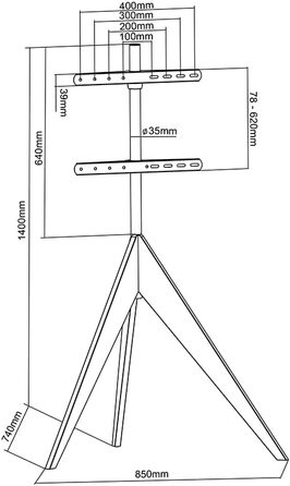 Підставка для телевізора XTRARM Argo, 26-65