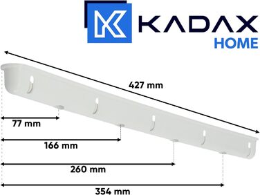 Стельова сушарка KADAX з 5 стрижнями до 10 кг 170 см біла