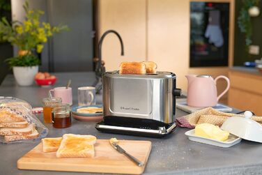 Тостер Russell Hobbs ‎26210-56 1500 Вт сріблясто-чорний