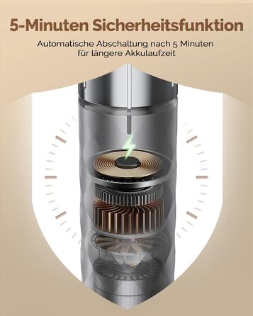 Електричний пінний балон Maestri House LunaFro 2.0 (сірий): бездротовий міксер з регулюванням швидкості та нержавіючою сталею