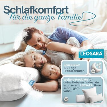 Ортопедична подушка для шиї 40x80 – подушка для шиї – подушка з піною з пам'яті для всіх типів сну (на спині, на животі, на боці) подушка з віскоеластичної піни (висота 13 см) – для наволочок 40x80 см